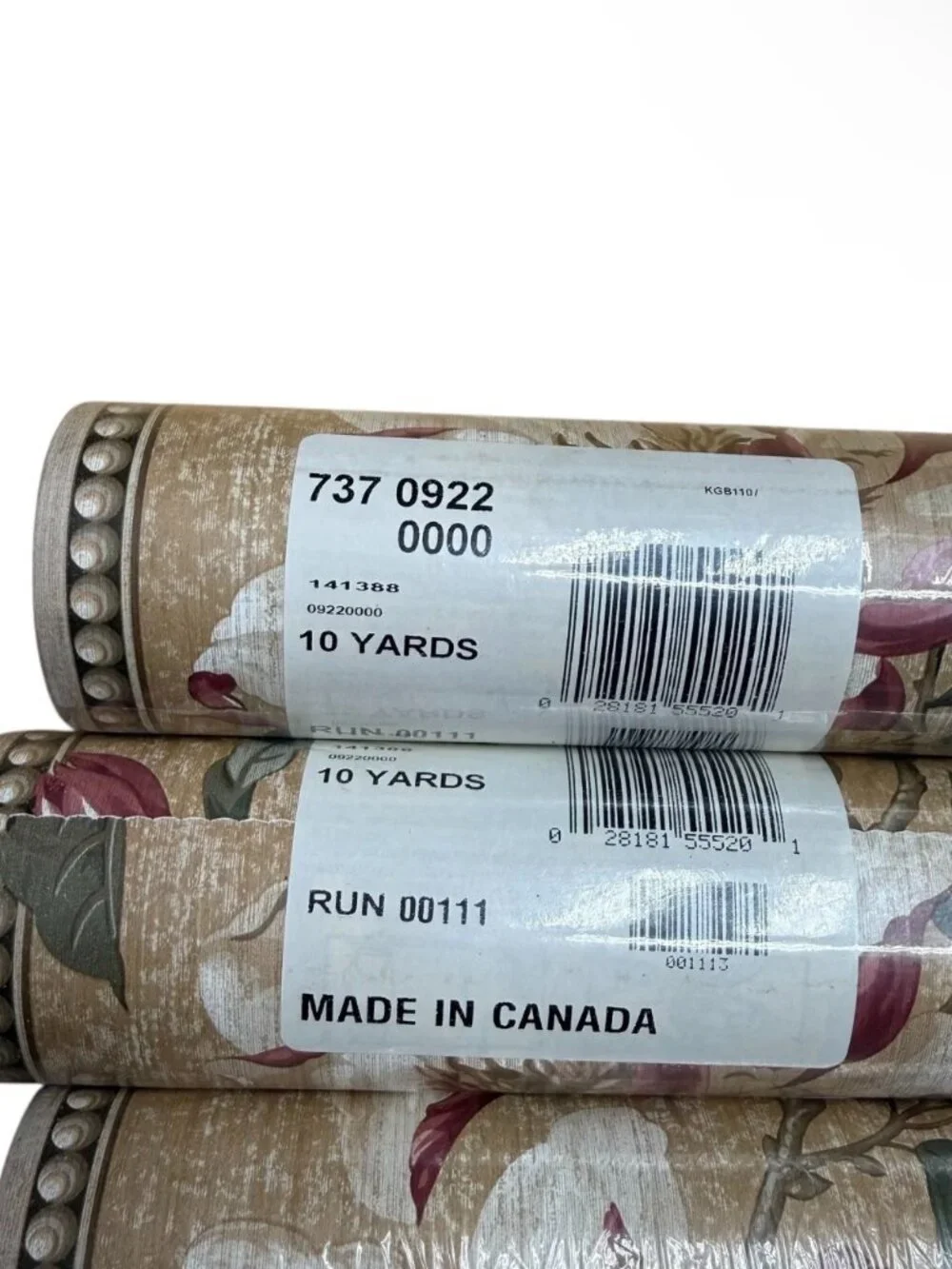 Vintage Wallpaper Border Floral Molding Architecture French 30 yard 3 Rolls NEW